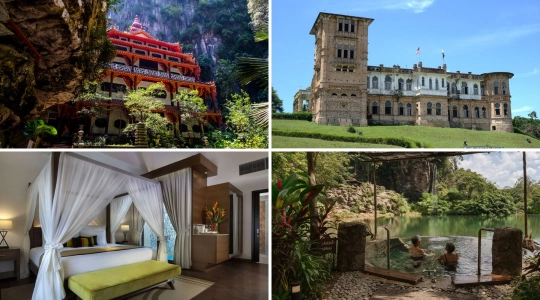 イポー満喫1泊2日「The Banjaran Hotsprings Retreat」宿泊　観光×温泉×洞窟サウナ＜復路はマレー鉄道利用＞